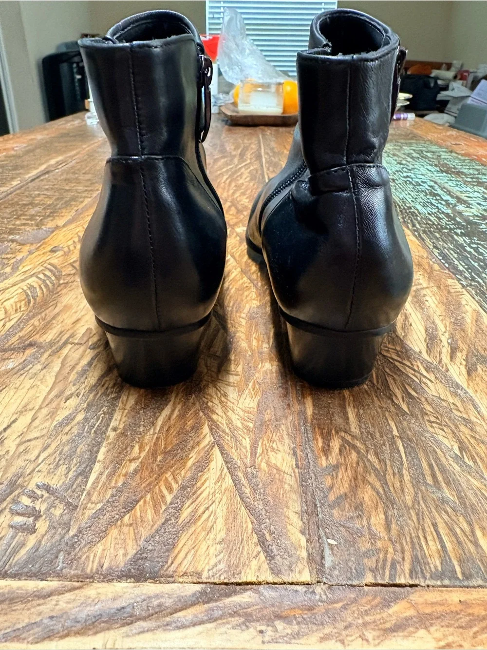 Regarde Le Ciel Stephany 03 Women's Black Leather Ankle Boot Side Zip Size 42